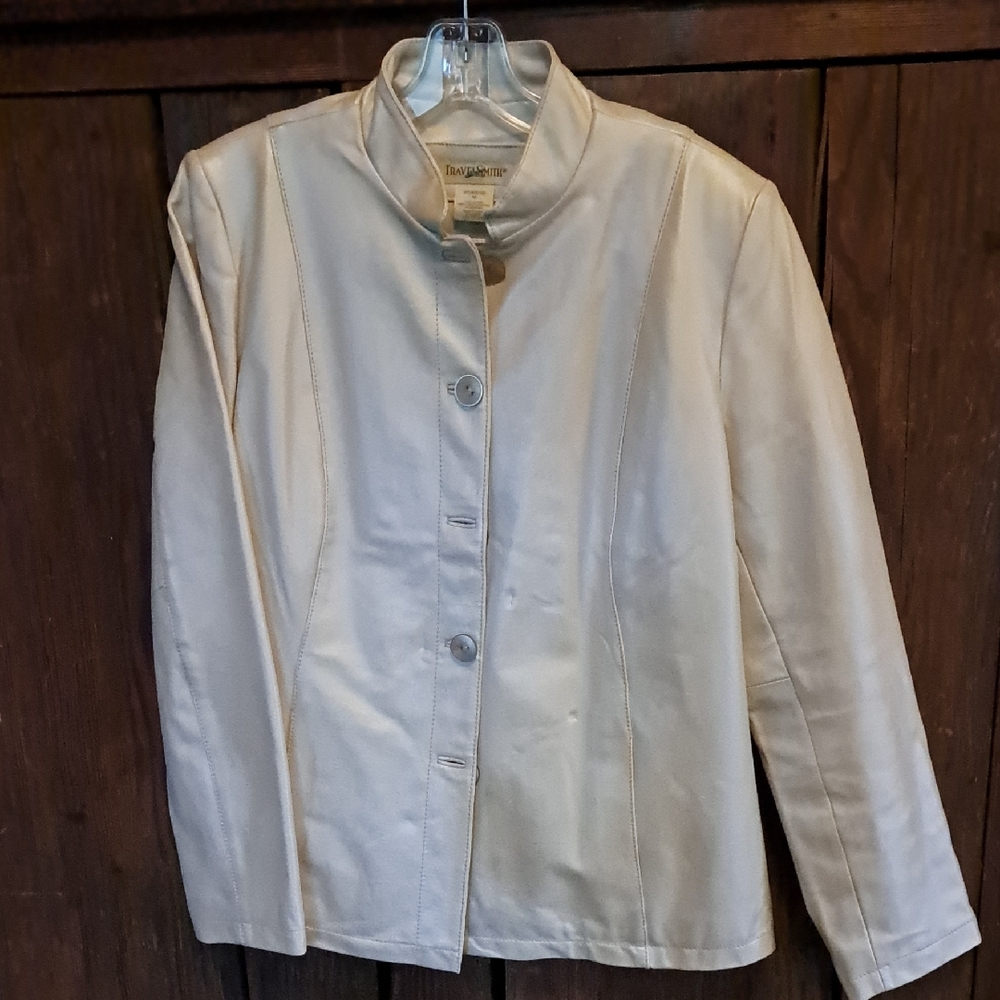 TravelSmith Tan Leather M Coat